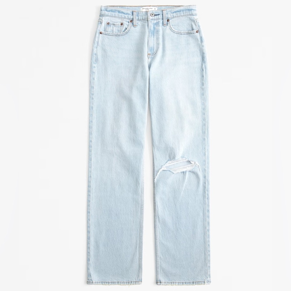 Abercrombie & Fitch Curve Love Low Rise Baggy Jean